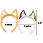 IKUHRMO Dog Ears Headband, Halloween Headwear Animal Cosplay Birthday Party Accessories for Adult Kids (orange)