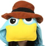 Wishliker Unisex Adult Onesie Platypus Costume Halloween Cosplay Animal Pyjamas SkyBlue L