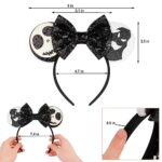 FANYITY Mouse Ears, Sequin Mouse Ears Headband for Boys Girls Women halloween&Disney Trip (HYL)