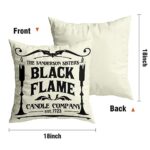 Halloween Decorations Pillow Covers 18×18 Set of 4 Halloween Decor Indoor Outdoor Hocus Pocus Farmhouse Saying Halloween Decorative Clearance Cushion Cases Party Supplies for Home Sofa Couch Bed Chair