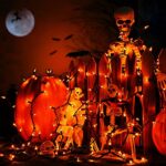 Brizled Candy Corn Halloween Lights, 100 Count Orange & Yellow UL Certified Incandescent Mini String Lights, Black Wire, Indoor & Outdoor Lighting Decoration