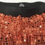 Gone For a Run Running Costume Tutu Skirt Glitter Sequined Tutu | Orange