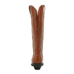 Soda COWBOY ~ Women Western Stitched Pointe Toe Mid Heel Tall Shaft Fashion Boots (8, COGNAC PU, numeric_8)