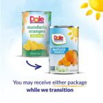 Dole Canned Fruit, Mandarin Oranges in Light Syrup, Gluten Free, Pantry Staples, 15 Oz, 12 Count