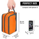 Toiletry Bag for Men/Women Hanging Dopp Kit Water Resistant Shaving Bag Small Toiletry Bag for Traveling (Orange)