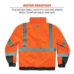 Ergodyne Unisex Adult Hi Vis Bomber Safety Winter Jacket, Orange, X-Large US