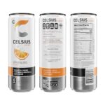 CELSIUS Sparkling Orange, Functional Essential Energy Drink 12 Fl Oz (Pack of 12)