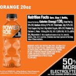 POWERADE Sports Drink Orange, 20 Ounce (Pack of 24)